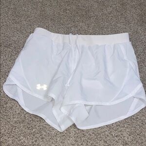 Under Armour White Athletic Shorts